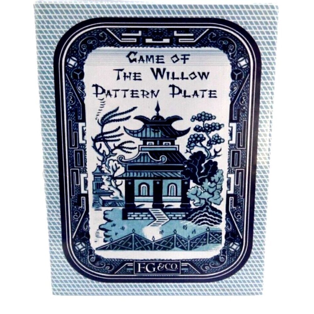 Game of the Willow Pattern Plate 18th century parlour card game F.G.&Co 2003 NEW